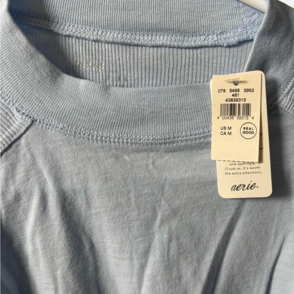 Aerie Light Blue Women's Long Sleeve - Picture 4 of 7